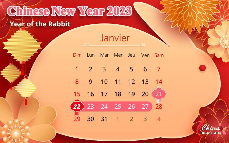 Calendrier chinois -  France